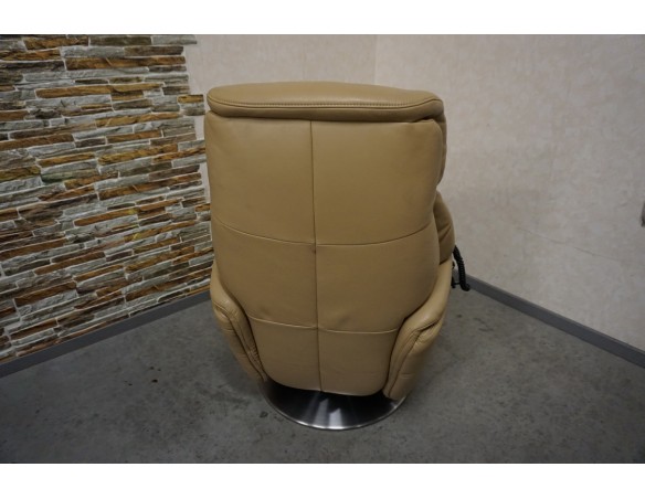 FOTEL SKÓRA NATURALNA ELEKTRYCZNY NA PILOTA BEZPRZEWODOWY