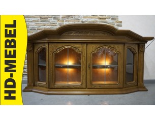 WITRYNA WISZĄCA DĘBOWA PODŚWIETLANA SZER. 166 CM