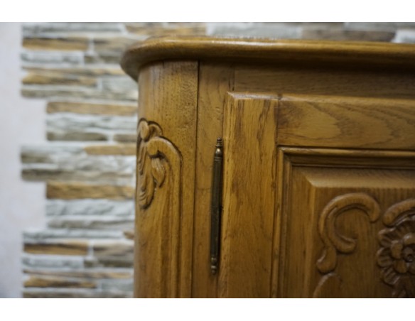 KOMODA DĘBOWA W STYLU CHIPPENDALE 4 DRZWIOWA SZER. 162 CM