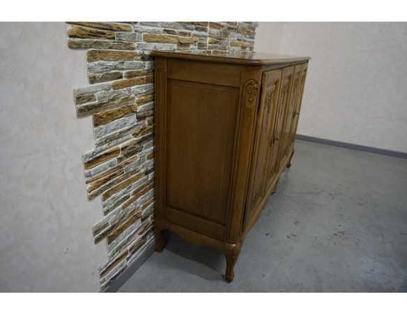 KOMODA DĘBOWA W STYLU CHIPPENDALE 4 DRZWIOWA SZER. 162 CM