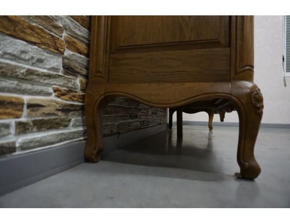 KOMODA DĘBOWA W STYLU CHIPPENDALE 4 DRZWIOWA SZER. 162 CM