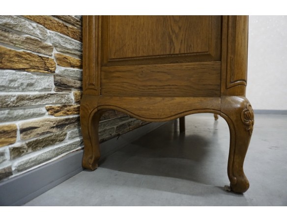 KOMODA DĘBOWA W STYLU CHIPPENDALE 4 DRZWIOWA SZER. 162 CM