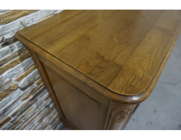 KOMODA DĘBOWA W STYLU CHIPPENDALE 4 DRZWIOWA SZER. 162 CM