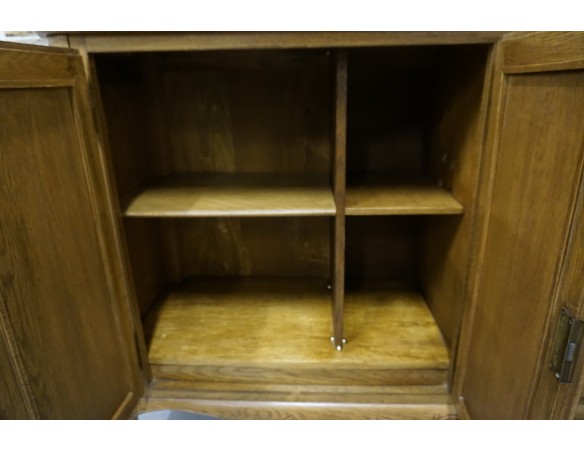 KOMODA DĘBOWA W STYLU CHIPPENDALE 4 DRZWIOWA SZER. 162 CM