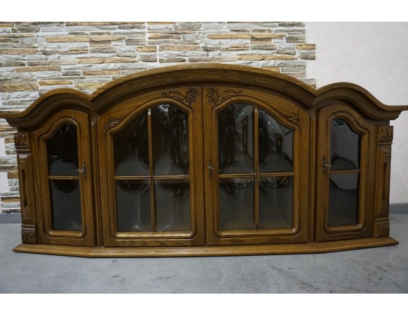 WITRYNA WISZĄCA DĘBOWA 2 DRZWIOWA SZER. 175 CM