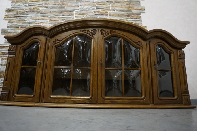 WITRYNA WISZĄCA DĘBOWA 2 DRZWIOWA SZER. 175 CM