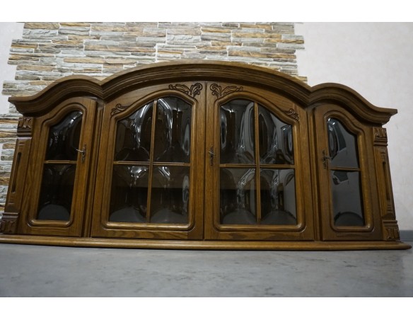 WITRYNA WISZĄCA DĘBOWA 2 DRZWIOWA SZER. 175 CM