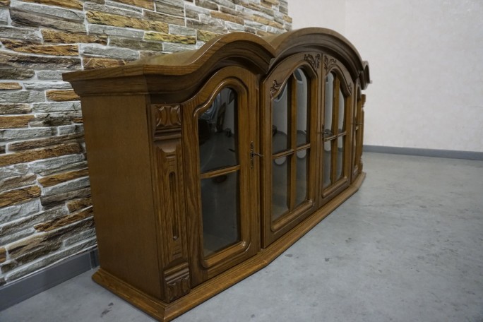 WITRYNA WISZĄCA DĘBOWA 2 DRZWIOWA SZER. 175 CM