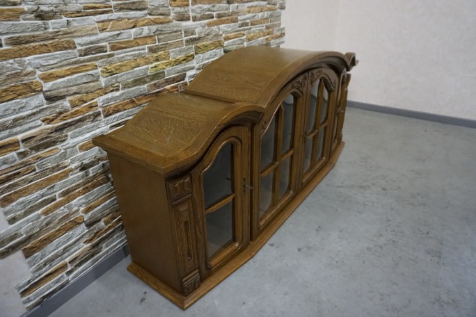 WITRYNA WISZĄCA DĘBOWA 2 DRZWIOWA SZER. 175 CM