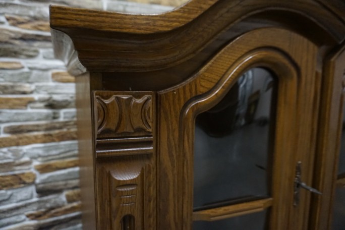 WITRYNA WISZĄCA DĘBOWA 2 DRZWIOWA SZER. 175 CM