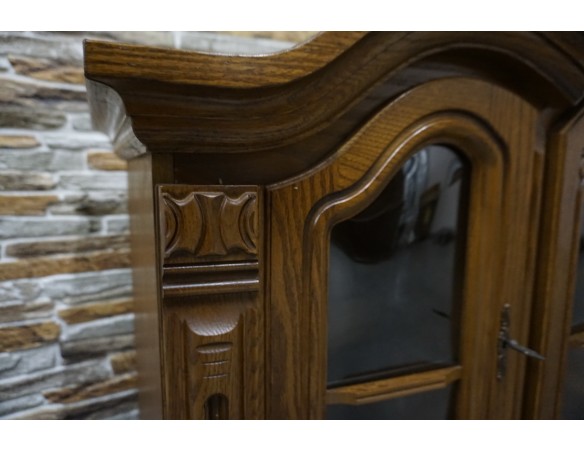 WITRYNA WISZĄCA DĘBOWA 2 DRZWIOWA SZER. 175 CM