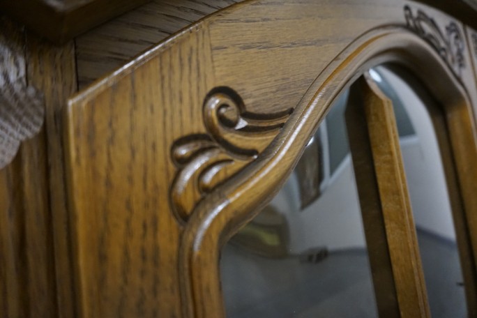 WITRYNA WISZĄCA DĘBOWA 2 DRZWIOWA SZER. 175 CM