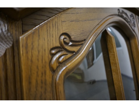 WITRYNA WISZĄCA DĘBOWA 2 DRZWIOWA SZER. 175 CM