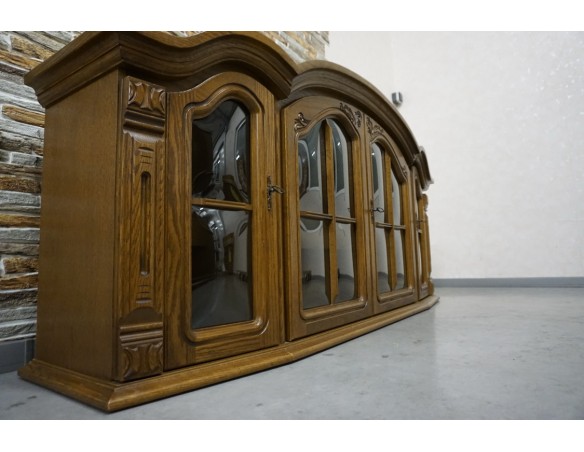 WITRYNA WISZĄCA DĘBOWA 2 DRZWIOWA SZER. 175 CM