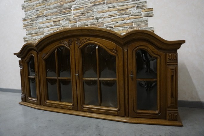 WITRYNA WISZĄCA DĘBOWA 2 DRZWIOWA SZER. 175 CM