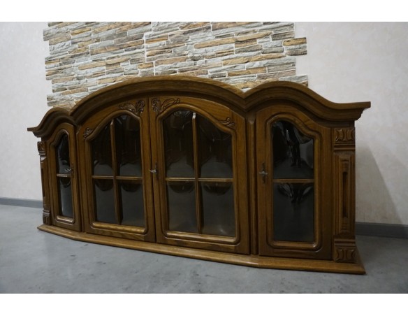 WITRYNA WISZĄCA DĘBOWA 2 DRZWIOWA SZER. 175 CM