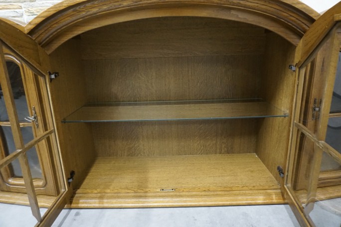 WITRYNA WISZĄCA DĘBOWA 2 DRZWIOWA SZER. 175 CM