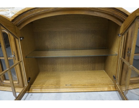 WITRYNA WISZĄCA DĘBOWA 2 DRZWIOWA SZER. 175 CM