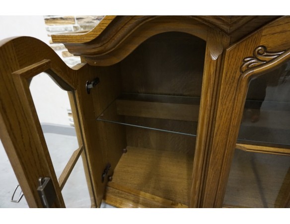 WITRYNA WISZĄCA DĘBOWA 2 DRZWIOWA SZER. 175 CM