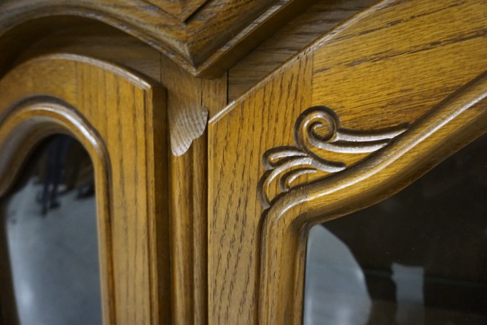 WITRYNA WISZĄCA DĘBOWA 2 DRZWIOWA SZER. 175 CM