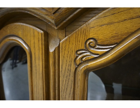 WITRYNA WISZĄCA DĘBOWA 2 DRZWIOWA SZER. 175 CM