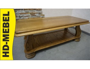 ŁAWA DĘBOWA PROSTOKĄTNA PÓŁKA DOLNA SZER. 138 CM