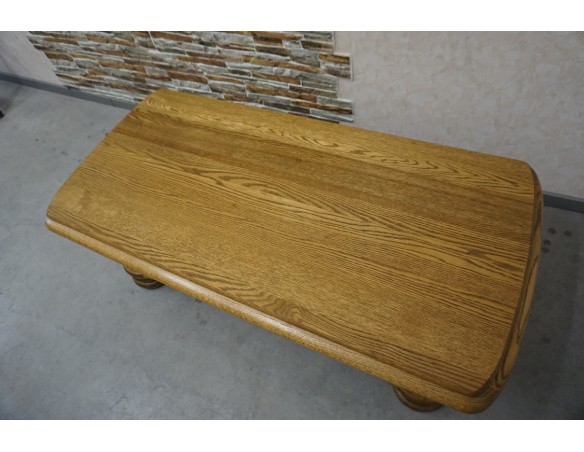 ŁAWA DĘBOWA PROSTOKĄTNA PÓŁKA DOLNA SZER. 138 CM