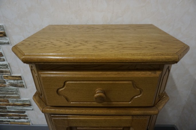 KOMODA KOMÓDKA DĘBOWA MAŁA SZER. 52 CM