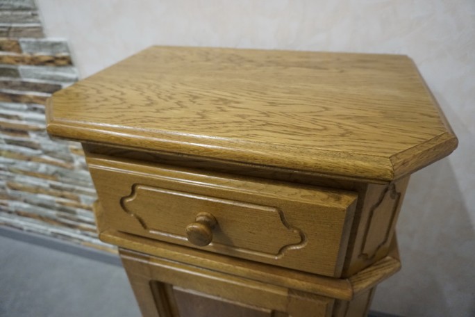 KOMODA KOMÓDKA DĘBOWA MAŁA SZER. 52 CM