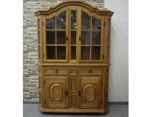 WITRYNA Z KOMODĄ LITY DĄB SZER. 134 CM 2