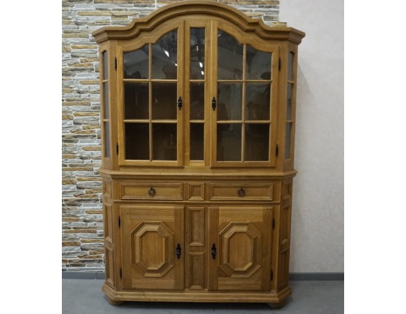 WITRYNA Z KOMODĄ LITY DĄB SZER. 134 CM