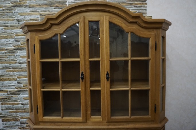 WITRYNA Z KOMODĄ LITY DĄB SZER. 134 CM