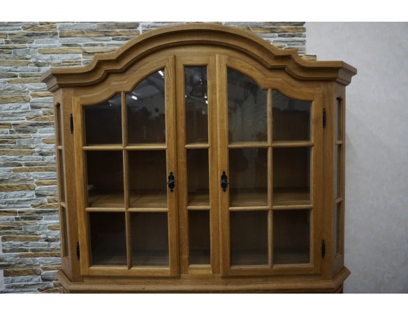 WITRYNA Z KOMODĄ LITY DĄB SZER. 134 CM