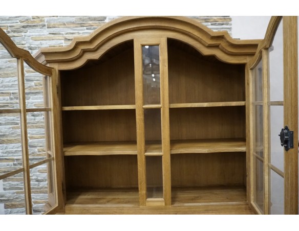 WITRYNA Z KOMODĄ LITY DĄB SZER. 134 CM