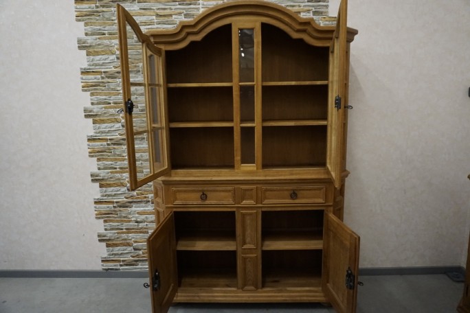 WITRYNA Z KOMODĄ LITY DĄB SZER. 134 CM