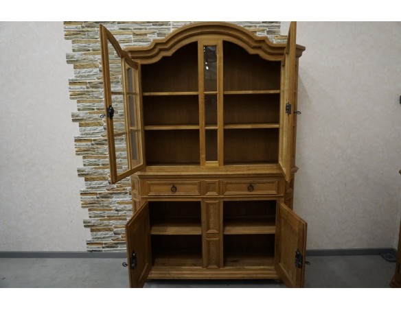 WITRYNA Z KOMODĄ LITY DĄB SZER. 134 CM