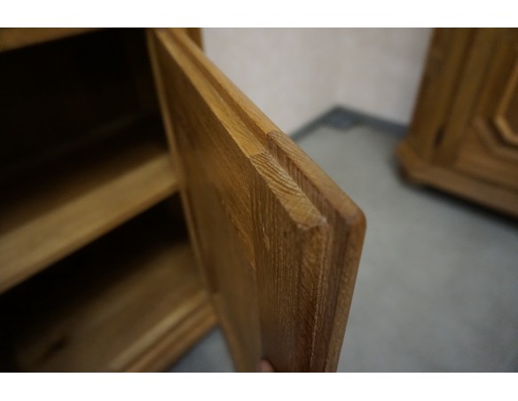 WITRYNA Z KOMODĄ LITY DĄB SZER. 134 CM