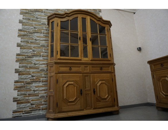 WITRYNA Z KOMODĄ LITY DĄB SZER. 134 CM