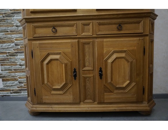 WITRYNA Z KOMODĄ LITY DĄB SZER. 134 CM