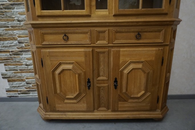 WITRYNA Z KOMODĄ LITY DĄB SZER. 134 CM