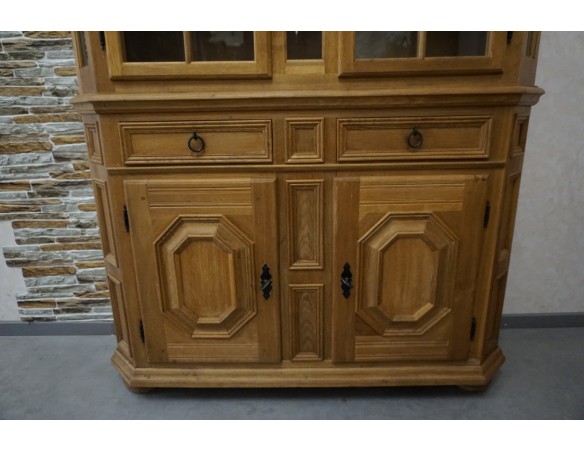 WITRYNA Z KOMODĄ LITY DĄB SZER. 134 CM