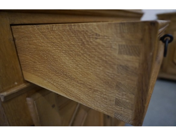 WITRYNA Z KOMODĄ LITY DĄB SZER. 134 CM