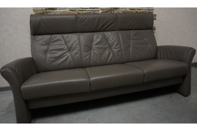SOFA 3 OSOBOWA SKÓRA NATURALNA SZER. 205 CM