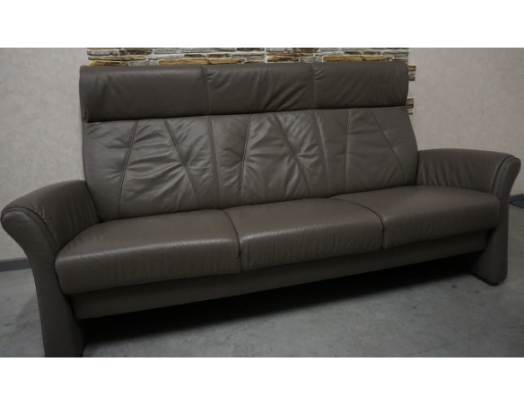 SOFA 3 OSOBOWA SKÓRA NATURALNA SZER. 205 CM