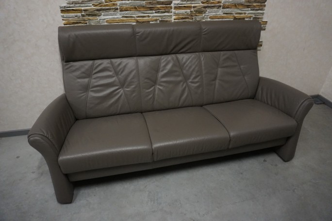 SOFA 3 OSOBOWA SKÓRA NATURALNA SZER. 205 CM