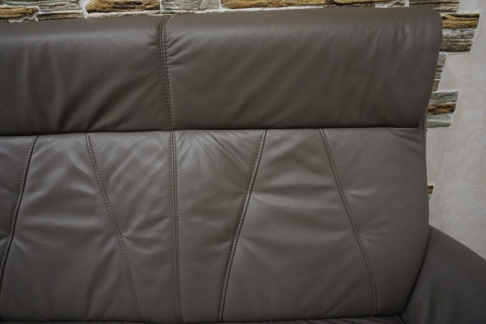 SOFA 3 OSOBOWA SKÓRA NATURALNA SZER. 205 CM