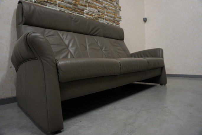 SOFA 3 OSOBOWA SKÓRA NATURALNA SZER. 205 CM
