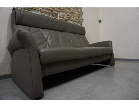 SOFA 3 OSOBOWA SKÓRA NATURALNA SZER. 205 CM