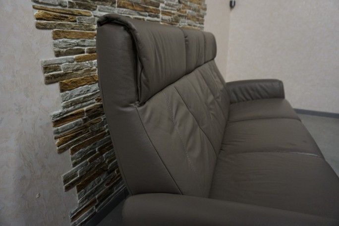 SOFA 3 OSOBOWA SKÓRA NATURALNA SZER. 205 CM