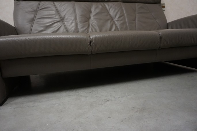 SOFA 3 OSOBOWA SKÓRA NATURALNA SZER. 205 CM
